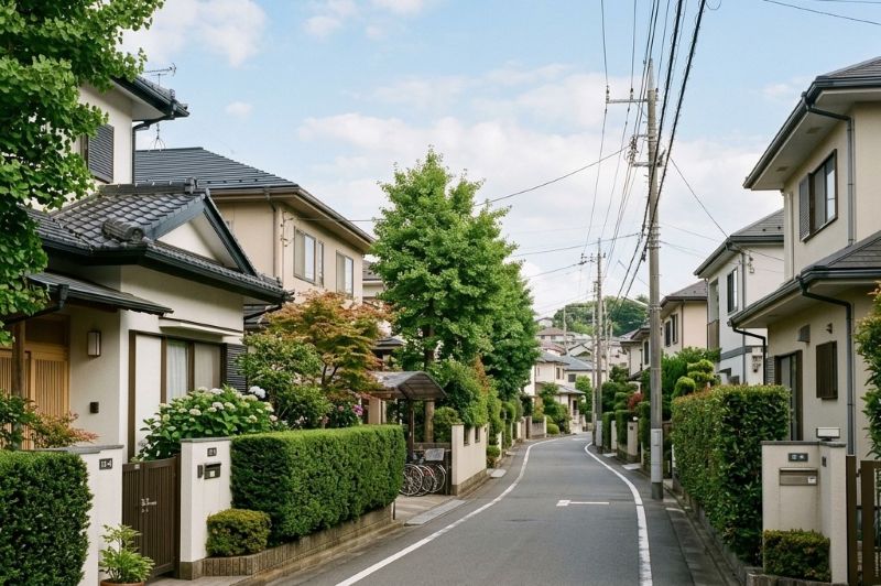 栃木県壬生町の戸建て住宅と街並み(地域密着の実績イメージ)